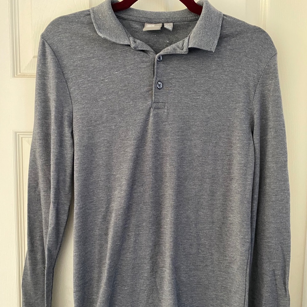 ASOS long sleeved athletic fit polo